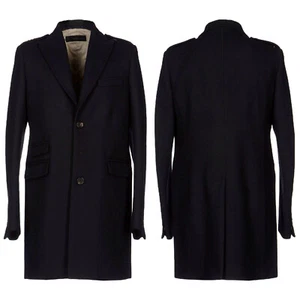 Authentic Dsquared2 Style Wool Black Coat Fall Winter 2011 Size 48 71AA073 - Picture 1 of 15