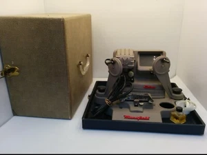 MANSFIELD MODEL P-950 PORTABLE ACTION EDITOR, 8mm, WOODEN CARRYING CASE    - Picture 1 of 12