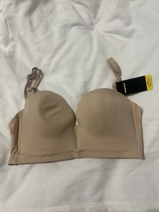WONDERBRA ULTIMATE BACKLESS PUSH UP BRA SZ 36 B NUDE BNWT (ACC577 - Picture 1 of 8