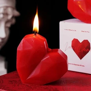 Heart Shaped Aroma Candle Valentine's Day Aromatherapy Candle Wedding Ambiance - Picture 1 of 9