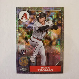 ALEK THOMAS 2022 Topps Actualización 1987 PACK PLATEADO CROMO NEGRO #'d 87/199 NOVATO - Imagen 1 de 1