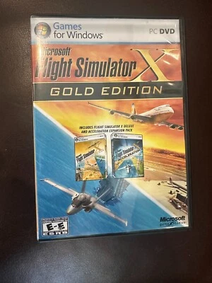 Microsoft Flight Simulator X Gold Edition PC Windows. Good Condition. - Image 1 of 4