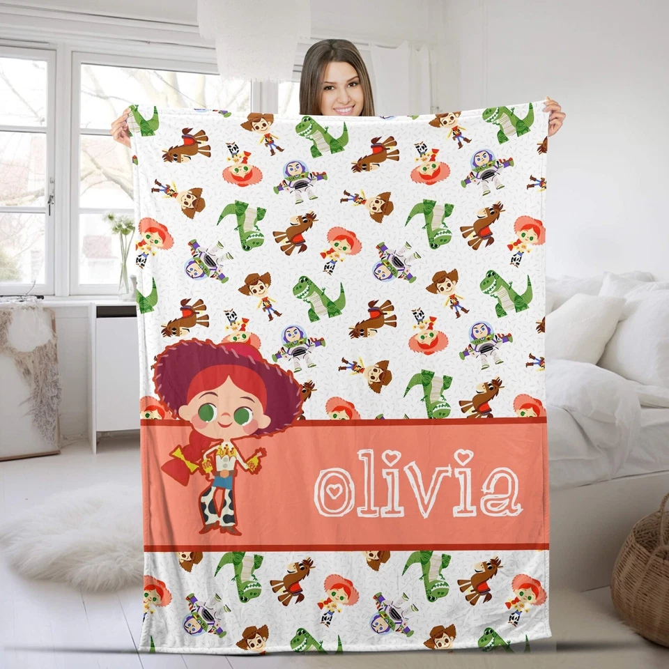 Manta polar de felpa con nombre personalizado Toy Story - Manta de personajes de Toy Story Foto 1 de 4