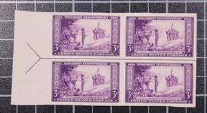 Scott 755 3 Cents Green Bay - NGAI - Left Arrow Block - SCV 3,75 $ - Bild 1 von 1