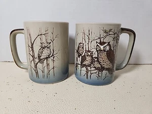 Tazas de café vintage Owl - Juego de 2 - Imagen 1 de 7