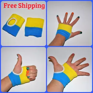 Ukraine Souvenir 2 Sportschweißbänder ukrainisch blau gelb Handgelenkbänder Hände Fitnessstudio - Bild 1 von 6