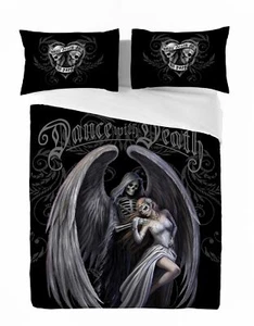 Anne Stokes DANCE WITH DEATH Duvet & Pillow Cover Set UK King /US Queen - Picture 1 of 5