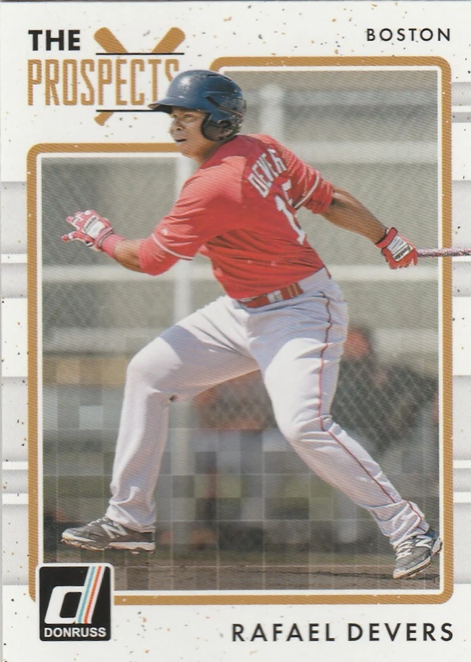 2017 DONRUSS RAFAEL DEVERS SS RED SOX ROOKIE #TP-7 THE PROSPECTS HOT! - Image 1 of 1