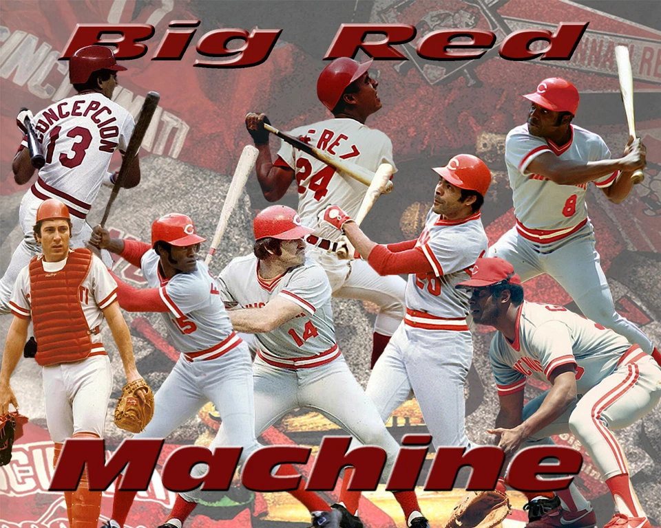 Cincinnati Reds Lithograph print of  Big Red Machine 19 x 13 - Image 1 of 1