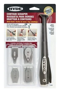 Contour Scraper Long Neck Metal Shaft, Heat Gun Safe with 6 Stainless Steel - Picture 1 of 5