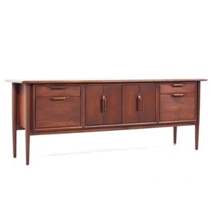 Alma Castilian Mid Century Walnut Credenza - Picture 1 of 11