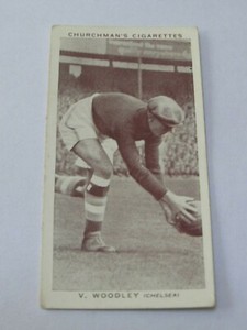 Churchmans Association Footballers 1939 - Vic Woodley of Chelsea & England