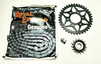 Kit catena e pignone originale Royal Enfield 888492 Himalayan 411 / Scram 411 - Immagine 1 di 4