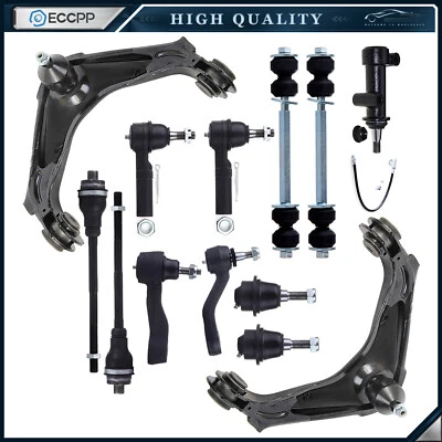 13x Brazos de control delanteros Barras estabilizadoras Eslabones de varilla de amarre para 01-10 GMC Sierra 2500 3500 HD Foto 1 de 4