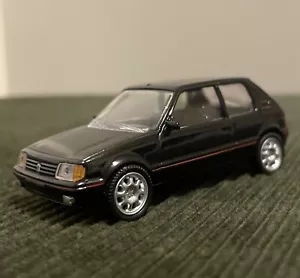 Miniature Norev Peugeot 205 GTI noir 1/54 3 inches Voiture Neuve sans boite - Imagen 1 de 5