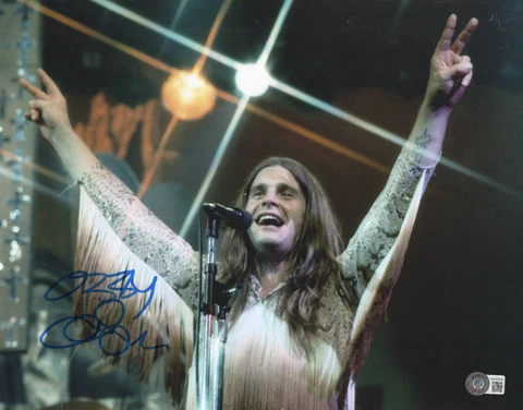 W@W OZZY OSBOURNE SIGNED AUTOGRAPH 11X14 PHOTO BECKETT BAS BLACK SABBATH 12 Cover