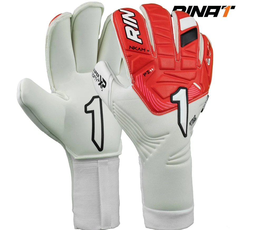 BRAND NEW RINAT NKAM PRIME RED/WHITE Goalie Gloves Size 8 - Image 1 of 1