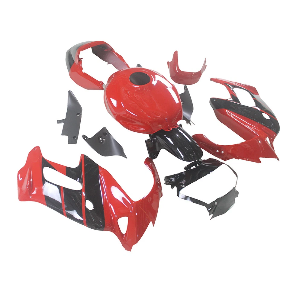 Red Black ABS Fairings for VTR1000F 1997 - 2005 Super Hawk 1000 Honda Bodywork — 第 1/4 张图片