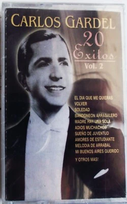 CARLOS GARDEL  "20 EXITOS VOL 2  "                CASSETTE BRAND NEW   NIEVO Foto 1 de 2