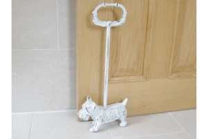 Nº3751 Tope de puerta soporte figura animal perro hierro fundido ¡nuevo!! - Imagen 1 de 3