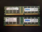 1GB - 2 sticks 512MB Dell PC DDR 400MHz CL3 PC3200U RAM memory TESTED
