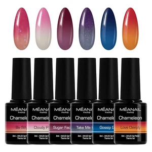 UV Nagellack Shellac Set Meanail® Paris • FARBWECHSEL Thermo Gellack • UV Gel Se - Bild 1 von 12