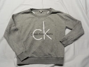 Calvin Klein Jeans Sweatshirt - Baumwollmischung - Damen S - grau - gebraucht, in einwandfreiem Zustand - Bild 1 von 3