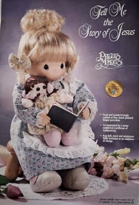 PRECIOUS MOMENTS "TELL ME THE STORY OF JESUS" PORZELLANPUPPE NEU NEUWERTIG IN BOX - Bild 1 von 2