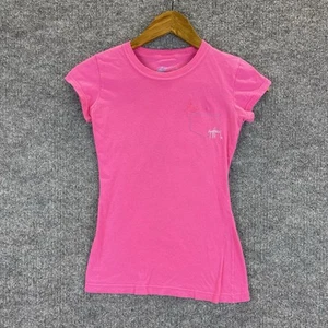 Guy Harvey T-Shirt Girls XS Pink Graphic Front Short Sleeve Summer Beach - Picture 1 of 10