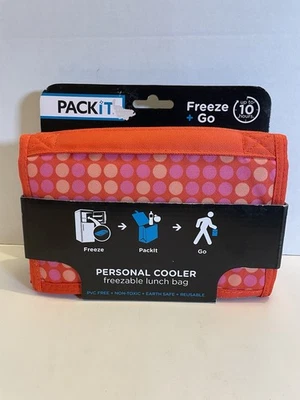 NWT Pack It Freezable Lunch Bag with Zip Closure Built in Cooling Cherry Dots - Image 1 of 4
