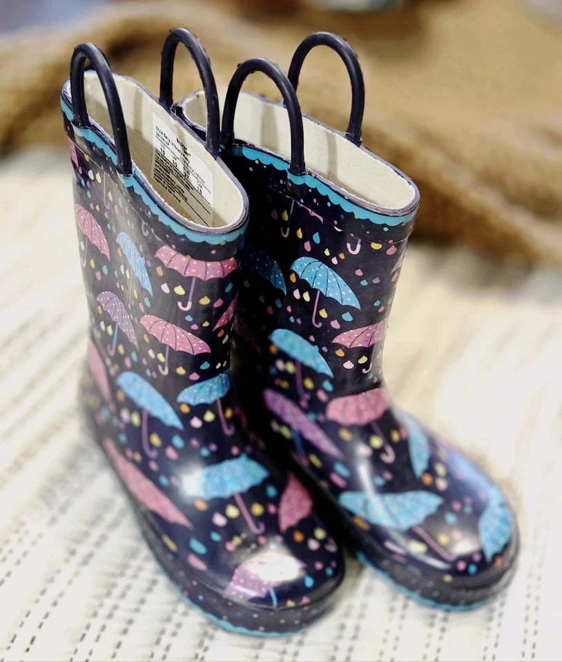 Botas de lluvia de goma impermeables Western Chief para niñas Wellingtons juveniles talla 10  Foto 1 de 1