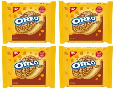 Galleta sándwich crema de arce Oreo, hecha con jarabe de arce de Quebec, 261 g (paquete de 4) Foto 1 de 4