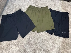 3 X Nike Dri-Fit Shorts Mens Size Large Woven Training Shorts 890811 - Picture 1 of 11