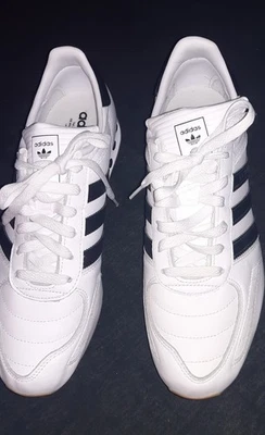 Adidas  L.A. Trainer   Leder, weiß, Größe 9 1/2  - 44 - Bild 1 von 4
