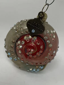 Jay Strongwater Rare Hard to find Snail Ornament Early 2000 - Picture 1 of 6