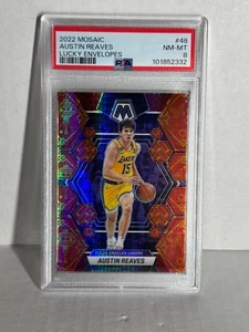 2022-23 Panini Mosaic Austin Reaves Lucky Envelopes Prizm /8 PSA - Bild 1 von 2