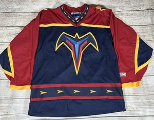 Vintage CCM Atlanta Thrashers NHL Jersey Men’s Size Medium Air Knit Very Rare - Picture 1 of 14
