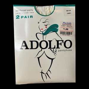 Adolfo 80er Vintage Cameo Strumpfhose Nylons Gr. M 2 Paar - Bild 1 von 3