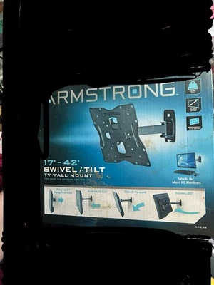 Armstrong Swivel & Tilt  universal TV Wall Mount fits Most 17” to 42” tvs NEW - Image 1 of 4
