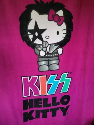 Novo cobertor de lã com estampa Hello Kitty aprox. 65" x 47" com borda de malha  - Imagem 1 de 2