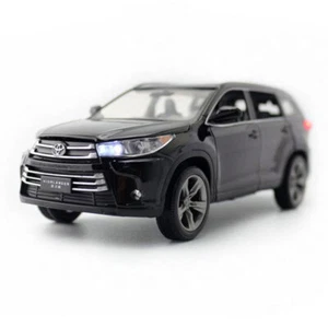 1:32 Toyota Highlander Model Car Diecast Toy Cars Boys Toys Kids Gifts Black - Picture 1 of 18