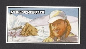 Sir Edmund Hillary 1966 British Tea Card