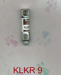 FUSIBLE LITTELFUSE KLKR9 FAST ACT KLKR 9 AMP 600 VOLTIOS - Imagen 1 de 3