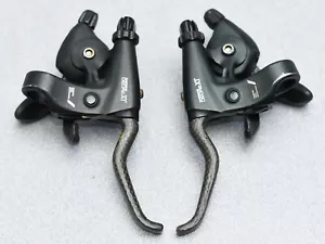 Shimano Deore XT Shifters/Brake Levers, SH-M095, Carbon blades, 3 x 7-Speed - Picture 1 of 13