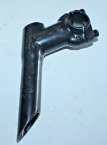 Vintage Black 25.4mm Quill Bike Stem 65mm 27º Rise Black Hybrid Fast USA Ship - Picture 1 of 9