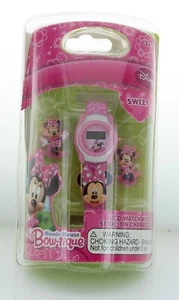 Disney Minnie Mouse LCD Watch Pink BAND Pink Bezel need battery - Picture 1 of 3