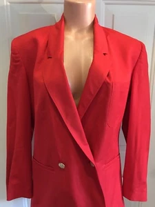TALBOTS Petites, Size 6P, Red, Blazer, Fully Lined, Rayon & Silk Blend. NEW. - Picture 1 of 12