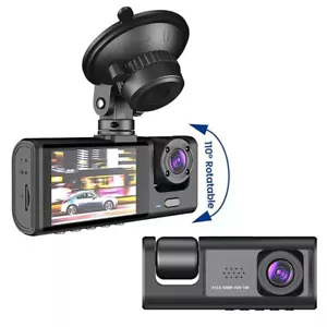 1080P Car DVR Dash Cam Video Recorder G-Sensor 3 Lens Front/Rear/Inside Camera - Bild 1 von 11