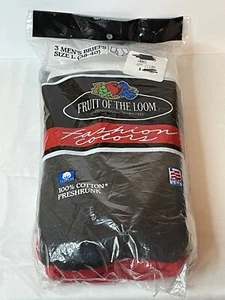 Paquete de 3 calzoncillos ropa interior Fruit of the Loom Fashion Colors 1989 L vintage para hombre nuevos - Imagen 1 de 10
