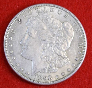 1896-P Morgan Liberty Dollar 90% Silver Circulated Coin MG540 - Picture 1 of 2